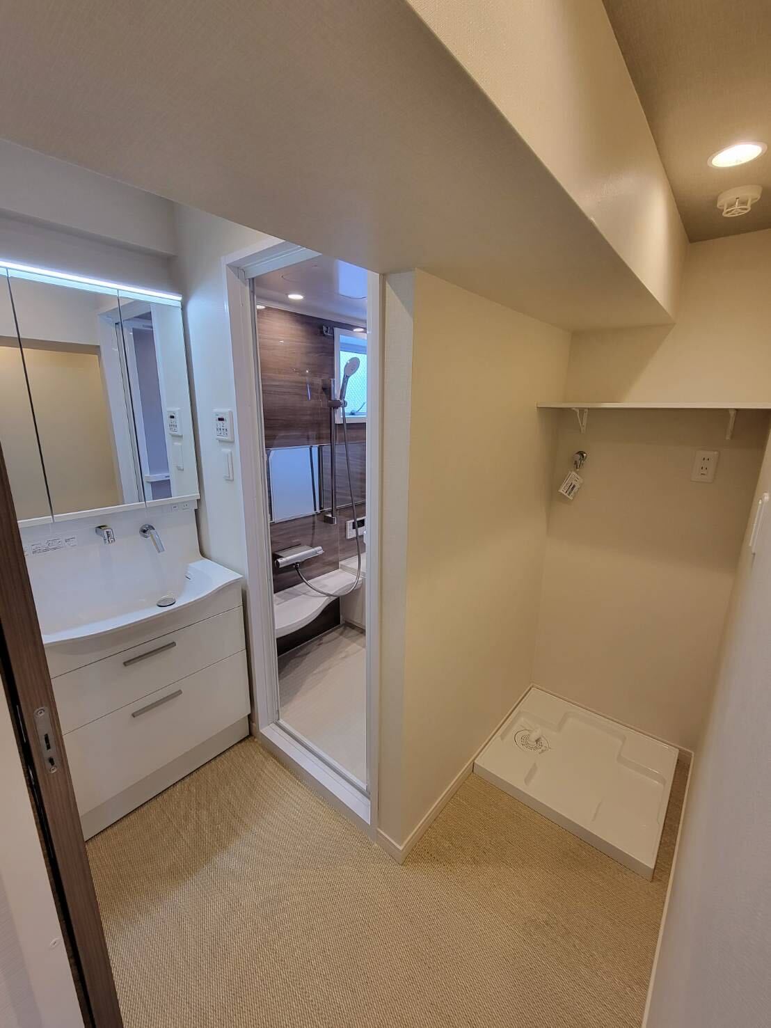 マンション水回り全面リフォーム工事（洗面・浴室・洗濯スペース）